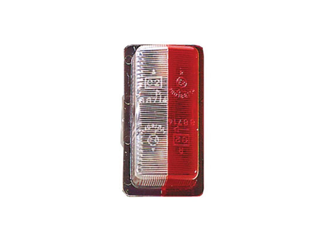 Lens for end outline marker lamp cristal + red 